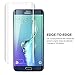 Galaxy S6 Edge Plus Screen Protector,Galaxy S6 Edge Plus Screen Protector Tempered Glass,Thinkcase Galaxy S6 Screen Protector Full Coverage [Curved Crystal] PET Film, Ultra HD /Definition Invisible