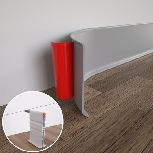Peel and Stick Rubber Baseboard Trim