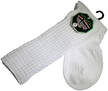 Irish Dance Poodle Socks Champion Length by Celtic Creations Arch Support for Irish Dancing (XL)