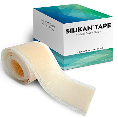 SILIKAN Silicone Gel Scar Tape 5Foot Roll of Silicone Gel Sheeting