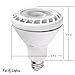 PacLights PAR30 LED Flood Light Bulb, 75w Replacement (800 lumen), 11-Watt, Dimmable, Warm White, for 5-6 inch Recessed Can, E26 Medium Base, UL Listed