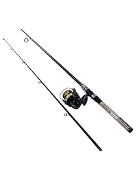 Daiwa dsk30 b f702 m d shock Reel & Rod Combo 7 'Medium Acción, color negro y dorado