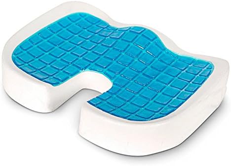 Seat Cushion Memory Foam Pillow, Coccyx Orthopedic Design for Back Pain and Sciatica Relief