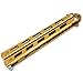 ZRAMO Professional TH602 Unique Folding Comb Blade Square Handle Practice Training Knives Tool for Beginner (gold comb)