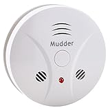 Mudder Carbon Monoxide and Smoke Alarm Detector Sensor - Home Security Systems - Fire Tester Alert Warning