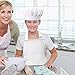 HIYUMY 3 Pieces Chef Hats for Kids, with Adjustable Elastic Band and Comfortable Cotton Materials, Our Baker Hats Perfect for 4-12 Years Old Children Cooking, Painting, Baking (White)