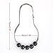 Amazer Black Shower Curtain Hooks, Decorative Rust Proof Acrylic Balls Shower Curtain Hooks, Stainless Steel Shower Hooks for Shower Curtain Bathroom Shower Hooks-Set of 12
