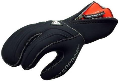Waterproof New Tusa 7mm 3-Finger Stretch Neoprene Semi-Dry Gloves (Small)