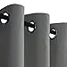 H.VERSAILTEX Blackout Curtains for Bedroom Curtains Thermal Insulated Room Darkening Window Treatment Extra Long Curtains/Drapes, Grommet Panels (Set of 2, 52 by 108 - Inch, Grey)