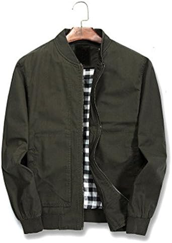 Joseph Papa Hot Selling New Autumn Mens Cotton Jacket Slim Fit Thin Male Windbreaker Coat Homme Bomber Jakcet Army Green XL