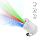 IMAXPLUS Christmas Laser Lights Dance with Music Rhythm, Cordless Indoor and Outdoor RGB Laser Lights Projector with Bluetooth Speaker,Perfect for Home Parties,Camping and Festival Decoration