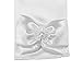 qnprt Long Satin Formal Gloves,Kids Size Full Finger with Pearl Bowknot for Girls Children Wedding Dress Evening Party Pageant,Elbow Length 10BL,White