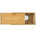 Decorative Beige Bamboo Facial Tissue Cover/Refillable Wooden Kitchen Napkin Holder & Dispenser