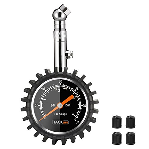 TACKLIFE TPS02S Tire Pressure Gauge, 60PSI Heavy Duty Mechanical Tire