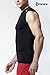 TSLA Men's Sleeveless Workout Shirts, Dry Fit Running Compression Cutoff Shirts, Athletic Training Tank Top, Round Neck Top Black, Large