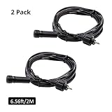 2 PCS Power Extension Cables for Upgrade LED Outdoor Spotlight( 6.5ft per Cables, IP65 Waterproof)