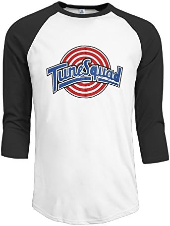 Mens Space Jam Tune Squad Logo Half Sleeve Baseball Jerseys Half Sleeve T Shirts