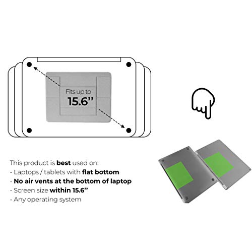 MOFT Laptop Stand, Invisible Lightweight Laptop Computer Stand, Compatible with MacBook, Air, Pro, Tablets and Laptops up to 15.6”, Patented (Silvery) - Thumbnail 4