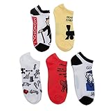 Monopoly Ladies and Juniors 5 Pk (5 Pairs) No Show