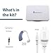 Britzgo Premium Hearing Amplifier for Adults and Seniors, Aids in Hearing, Rechargeable Battery with 50 Hour Life Per Charge, 2 Frequency Modes, Fits Either Ear, BTE (Pack of 2)