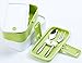 ProAid with Premium Silverware bento Box, 2 Layers Food Container, Green