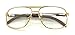 MyUV Clear Lenses Art Nouveau Vintage Style Oval Metal Frame Eye Glasses (Dark Gold, 57)