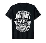 Legends Were Born In January 1949, 70th Birthday Gift Shirt