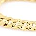 FOLLOWMOON Cool Heavy 18K Gold Plated Mens Necklace Chain Link Jewelry 24