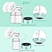 Electric Breast Pump, Rechargeable Portable Double Pumps Electric Nursing Breast Massage Breastfeeding Pump