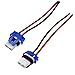 HUIQIAODS 2PCS 9006 HB4 Ceramic Female Socket Adapters Wiring Harness for Headlights Fog Lamps