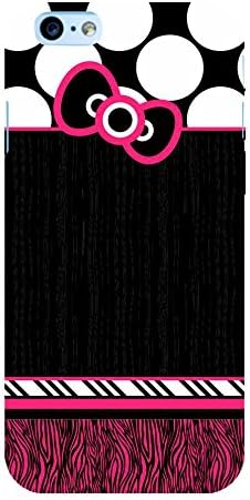 Fiobs Designer Back Case Cover for Apple iPhone 6S (Patterns Design Hello Kitty Dots Round Black )