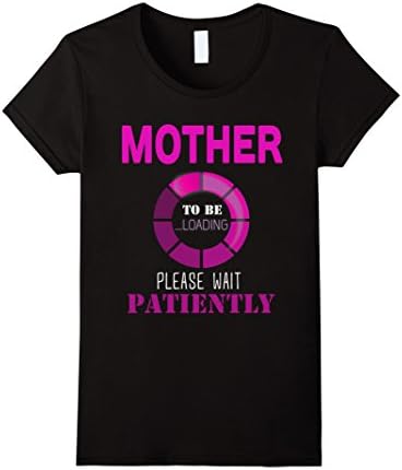 Womens Mother To Be Loading Funny Shirt Family Gift Large Black