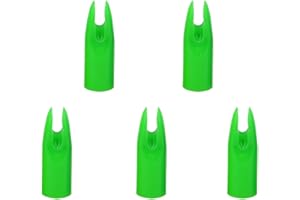 ZSHJGJR ZSHJG 50 Pack Archery Arrow Nock Glue On 7mm Arrow Shaft for DIY Hunting Arrows Recurve Bow Compound Bow