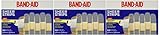 Johnson & Johnson Band-Aid COMFORT SHEER Adhesive Bandages, 3/4 x 3, 100 per Box (Pack of 3)