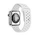 top4cus 42mm Soft Silicone Replacement Sport Strap iWatch Band for Apple Watch 42mm Edition & Sport & Apple watch Series 1 and Series 2 - Small / Medium - Special White