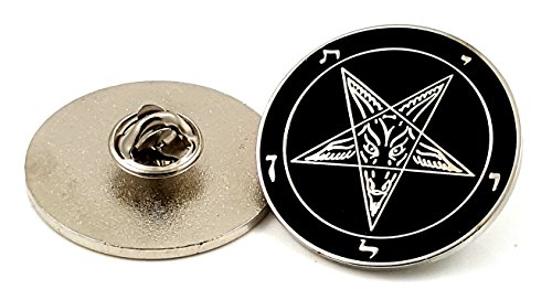 Church of Satan Sigil of Baphomet Lapel Pin - Black