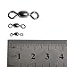 Dr.Fish 50 Pack Fishing Crane Barrel Swivel #6 66Lb Copper Stainless Steel Solid Ring