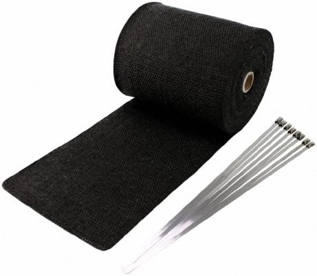 JC Performance Products USA Exhaust Pipe Wrap, Heat Shield Tape in: Fiberglass, Basalt (Titanium), Vermiculite or Foil Faced.