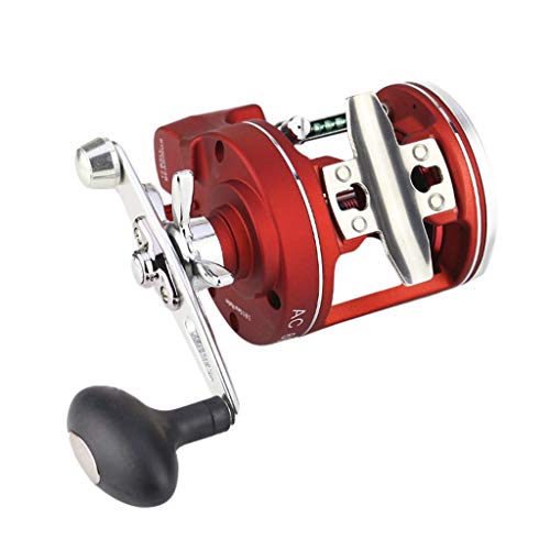 Smdoxi Rotating Fishing Reel - Stainless Steel Brine Ball Bearing Lightweight Smooth Left/Right Interchangeable Pitcher Reel