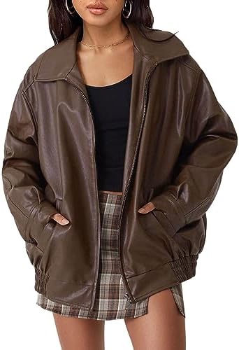 Aelfric Eden Leather Jacket Faux Vintage Oversized Motorcycle