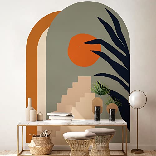 Ambiance Sticker Non-Woven Wallpaper Giant Frescoes Pre-Pasted Desert Ark Decorative Label Height 85 x Length 60 cm