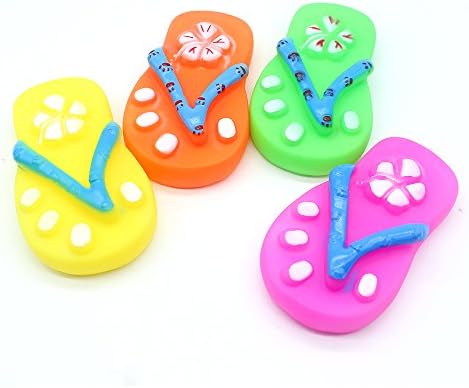 Savena Squeaky Toys for Dog - No Stuffing - Bite Resistant - Flip Flops - Best Cat Pet Chew Toy with Assorted Types and Colors, Strengthen Your Bond with Your Dog Now!