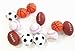 Dazzling Toys Stress Balls for Adults - Kids Party Favors 24 Mini Sports Foam Ball for Decorations, Football, Baseball, Soccer & Basketball Squishy Toys, Anxiety Relief, Hand & Wrist Therapy Toy