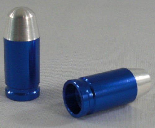 Kustom KapzKUSTOM KAPZ BLUE BULLET VALVE CAP yamaha quad gmc fast dirt street road car bike
