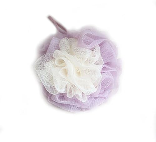 LissomPlume Bath Shower Sponge Loofah Mesh Pouf Brush Ball Exfoliating Accessory