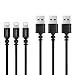 TIMMY iPhone Charging Cable 3PACK 6ft Nylon Braided iphone Charger Cable to USB Data Synchronization Cable Charger (BLACK)
