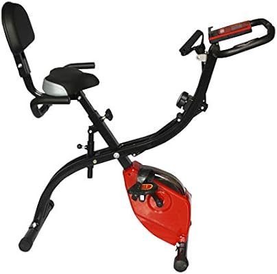 pleny folding fitness exercise bike with resistance bands