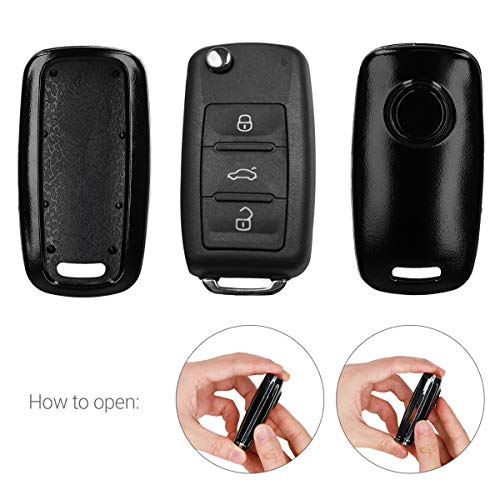 image for kwmobile Car Key Cover for VW Skoda Seat - Hard Shell Keyless Entry Re