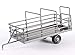 Little Buster Toys Cattle Trailer - Heavy Duty Metal Cattle Trailer in Gray, 1/16th Scale