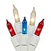 Nantucket Home Patriotic 100 Mini Lights Red White and Blue Indoor Outdoor Use Decoration
